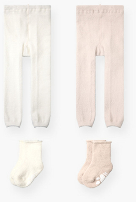 하이베이비키즈 하이베이비클럽 아동용 수면 무발 타이즈 + 양말 2종 세트