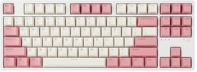 앱코 파스텔키캡 게이밍 유선 텐키리스 키보드 45g, 핑크, KN01C, 무접점