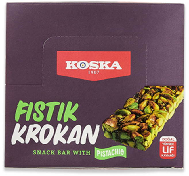 코스카터키쉬딜라이트 스낵바 피스타치오 12p, 480g, 1개