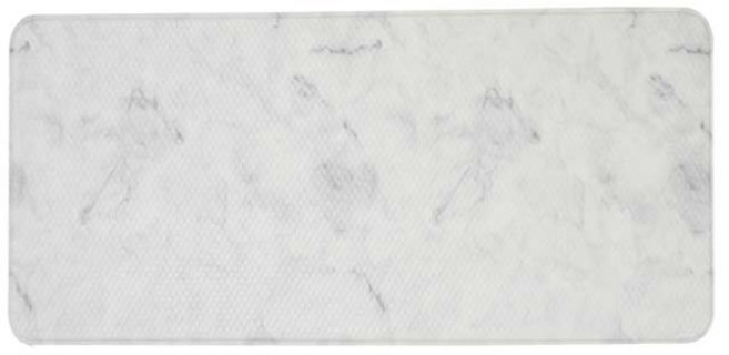 모던홈 마블 주방매트, 화이트 + 그레이, 1개