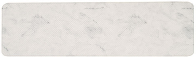 신영인더스 마블 주방 매트, 화이트 + 그레이, 1개