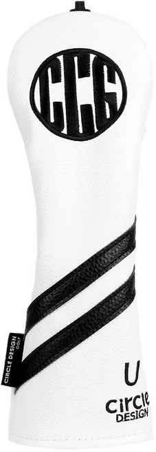 써클디자인골프 유틸 헤드 커버, 화이트, 1개