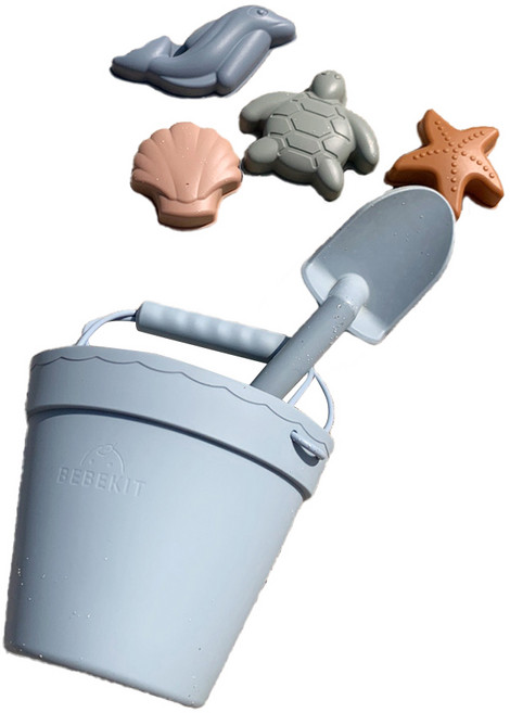 베베킷 실리콘 모래놀이 세트, 블루, 500g, 1개