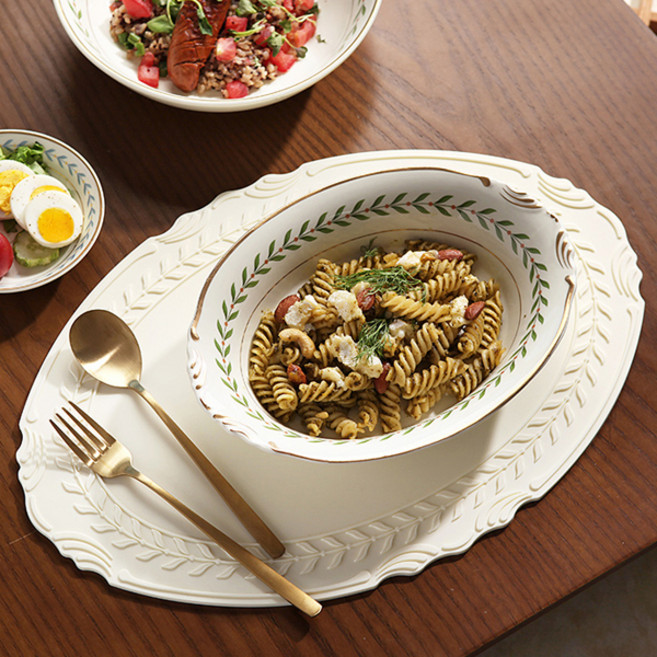 시라쿠스 로렐 실리콘 논슬립 테이블 식탁매트 4p, 아이보리, 43cm, 4개