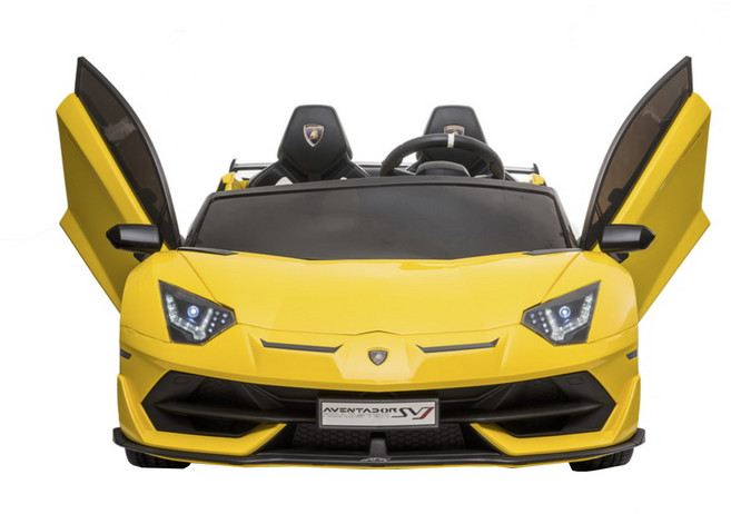 람보르기니 아벤타도르 SVJ 드리프트 2인승 유아전동차, 옐로우, 1개