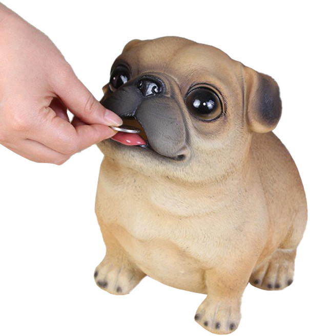 다루미 돈먹는 동물 돼지저금통, 01 불독A, 1개