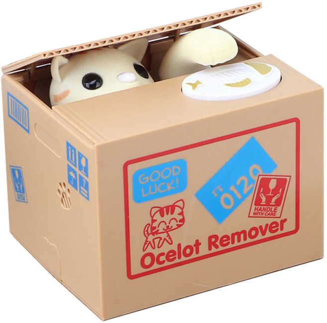 다루미 동전 훔치는 동물 저금통, 04  택배박스, 1개