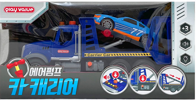 play value 氣泵汽車運輸車, 混合顏色, 1個