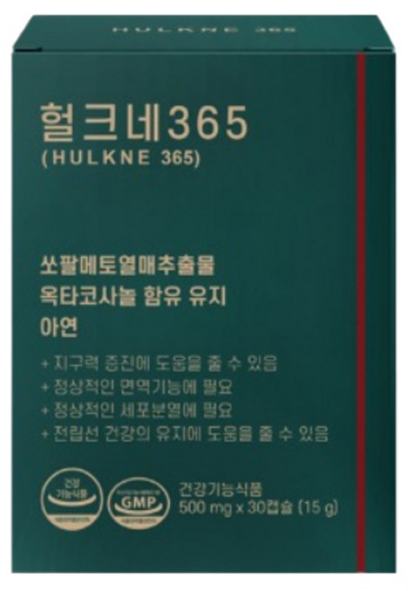 시크릿솔루션 헐크네365 쏘팔매토 15g, 30정, 1개