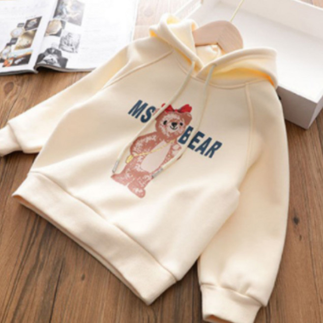 엔젤아이 여아용 레드리본 곰돌 맨투맨