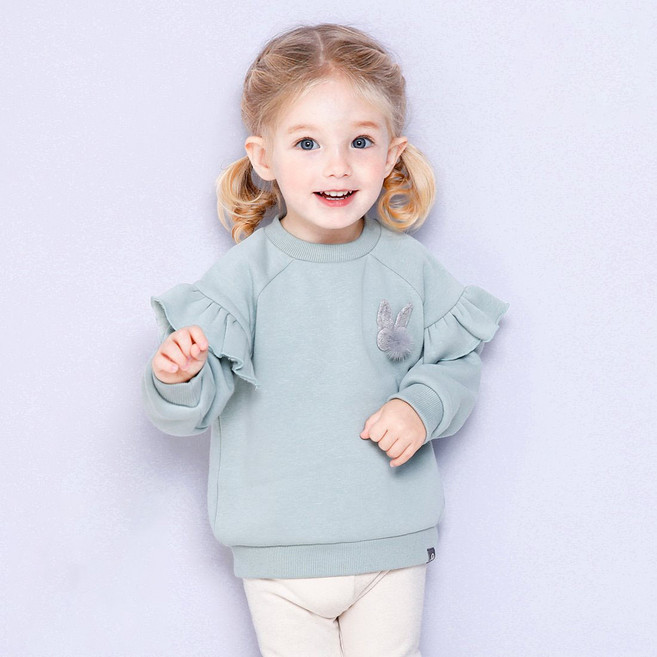 밀크마일 아동용 뉴 코지래빗 기모 티셔츠