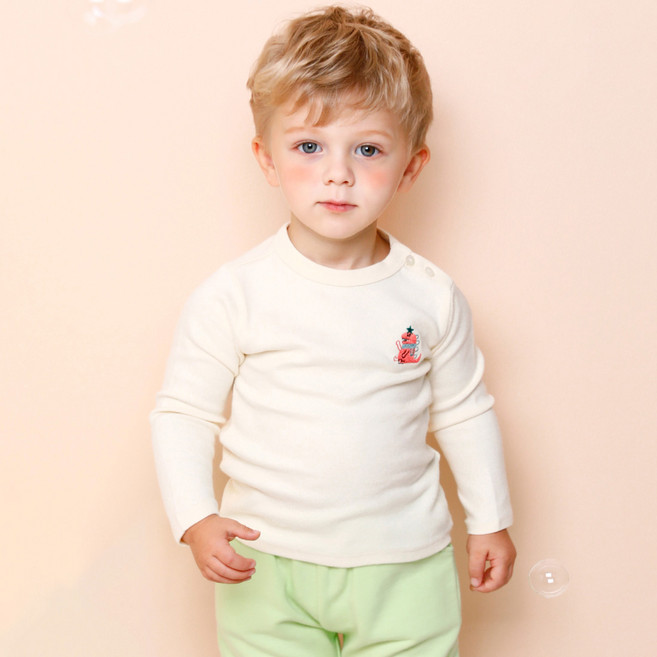 밀크마일 아동용 트윙클 디노 기모 티셔츠