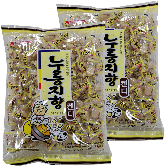 아름다운정성 누룽지향 캔디, 2개, 750g