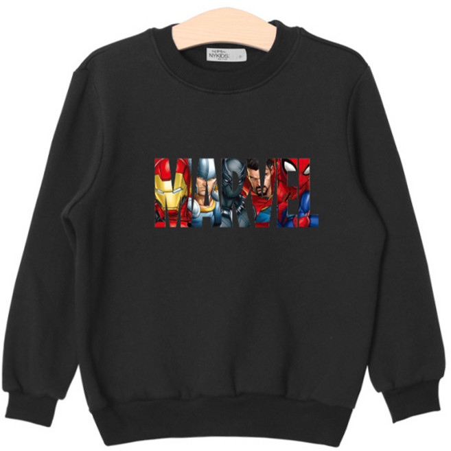 뉴욕꼬맹이 마블 아동용 기모 맨투맨 P100