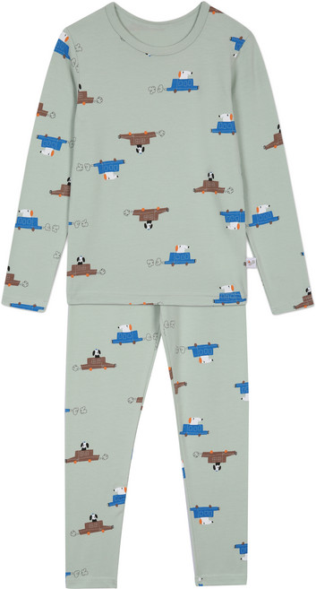 뎀뎀 아동용 퍼피 레이서 내의 상하 세트