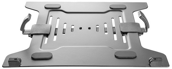 넥시 모니터암 장착용 노트북 거치대 NX-NBH-2, 무광 블랙, 1개