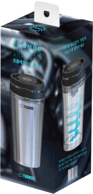 트롬베 차량용 스테인리스 텀블러 재떨이, 1개
