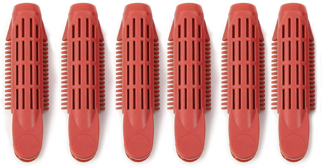 원스텝 셀프 뿌리펌 클립, 6개, 코랄