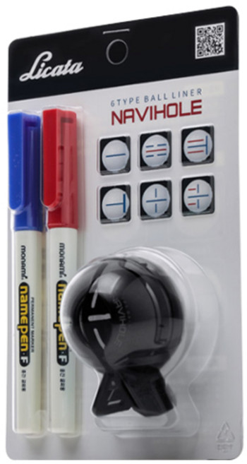 리카타 네비홀 6종 타입 네비홀 볼라이너 + 네임펜, 민트(볼라이너), 레드 + 블루(네임펜), 1세트