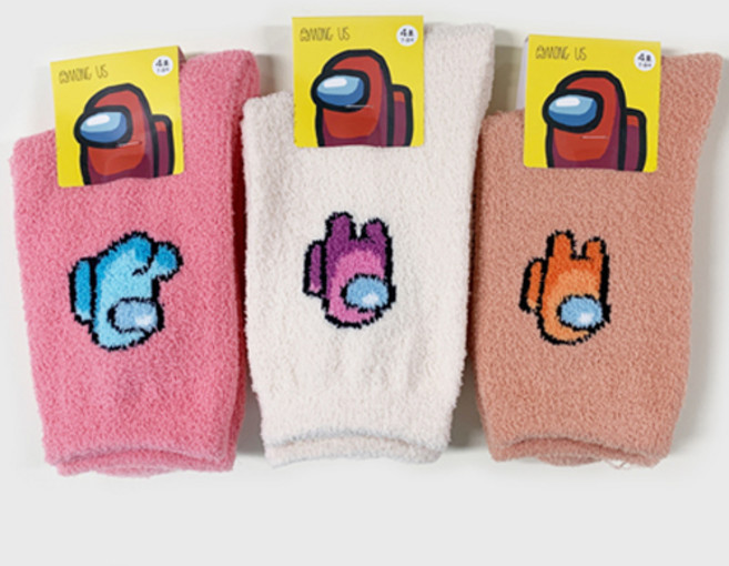 어몽어스 아동용 포근한 양말 3족 세트 A