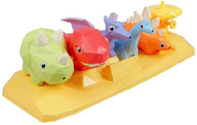 키저스 리틀 다이노 워터건 피규어 세트, 혼합색상, 1세트