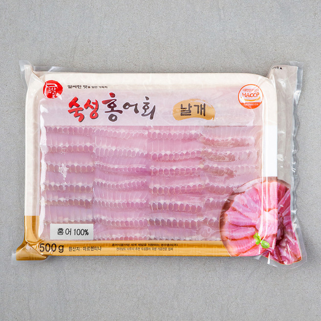 아르헨티나산 영산 홍어 날개살, 500g, 1개