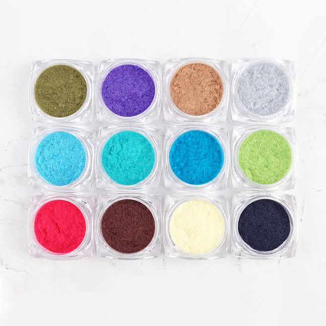 NCIEL 트렌드 벨벳 네일 파우더 12종 세트, 1개, 2