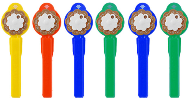 모나코올리브 날짜표시 봉지밀봉클립 소형, 랜덤발송, 6개