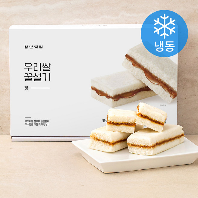 청년떡집 우리쌀 꿀설기 잣 (냉동), 60g, 6개입, 1개