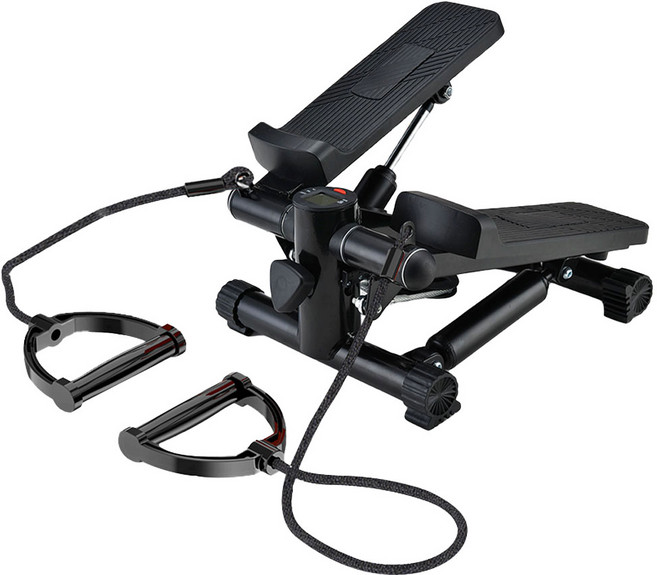 엑스킹 스텝퍼 튜빙밴드 세트, 블랙 + 블랙