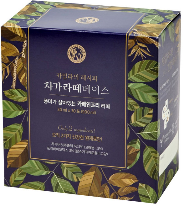 카카오패밀리 달콤 프리바이오틱스 차가라떼 베이스, 30ml, 30개입, 1개