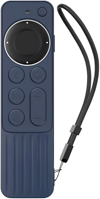 베이드플러스 애플티비 리모컨 실리콘 케이스 4K 2021 네이비, PT166-MB, 1개