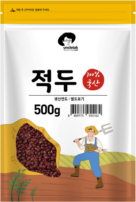 엉클탁 국산 적두 팥, 500g, 1개