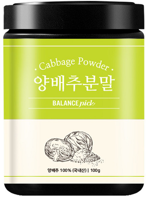 밸런스픽 양배추 분말 가루, 100g, 1개