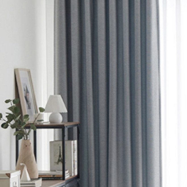 홈인홈 모노린넨 숙면 롱 암막 거실커튼 2p 세트