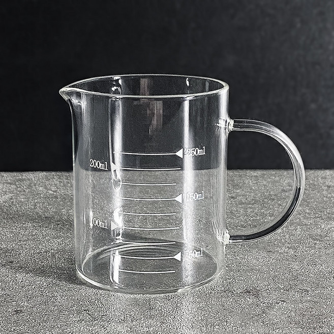 미르코리아 내열유리 핸들 계량컵, 250ml, 2개