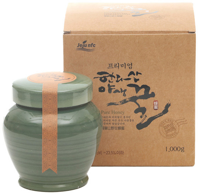 제주앤팜 프리미엄 한라산 야생화 꿀 선물세트, 1kg, 1개