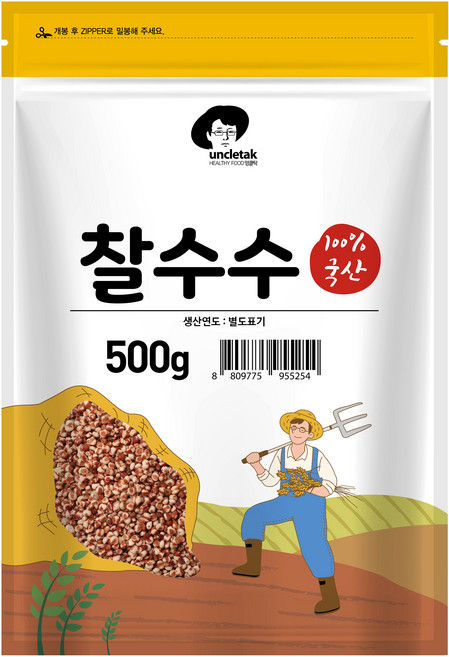 엉클탁 국산 찰수수, 500g, 1개