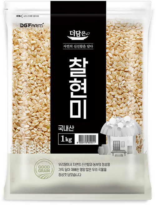 더담은 국산 찰현미, 1kg, 1개