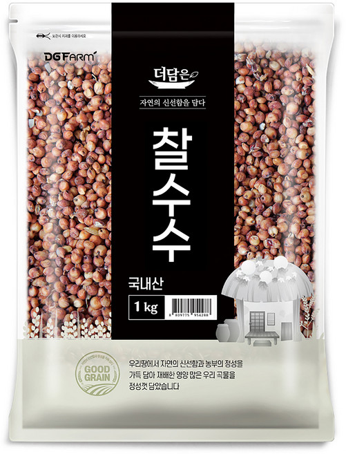 더담은 국산 찰수수, 1kg, 1개