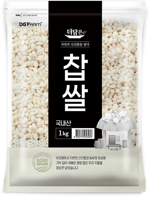 더담은 국산 찹쌀, 1kg, 1개