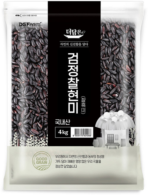 더담은 국산 찰흑미, 4kg, 1개