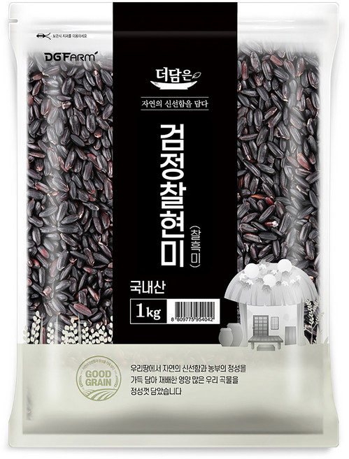 더담은 국산 찰흑미, 1kg, 1개