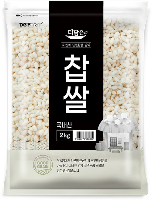 더담은 국산 찹쌀, 2kg, 1개