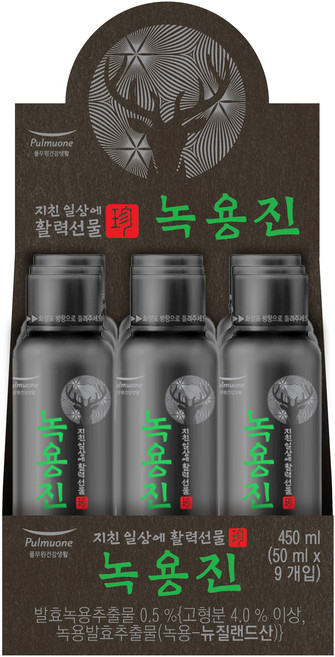 풀무원건강생활 녹용진 9p, 1개, 450ml