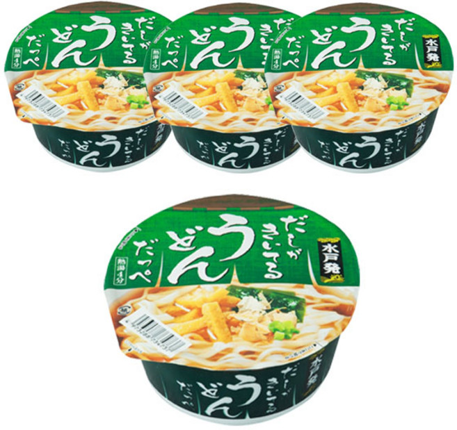 멘노스나오시 다시우동 컵라면 80g, 4개