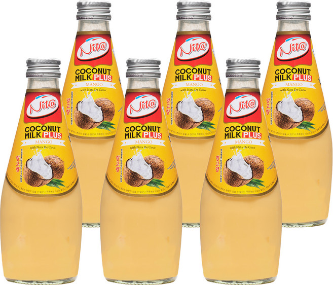 니타 코코넛밀크 플러스 망고, 290ml, 6개