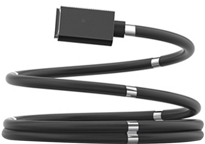 아이엠듀 마그네틱 자석 수납 고속충전 케이블 C타입 M3-01, 100cm, 블랙, 1개