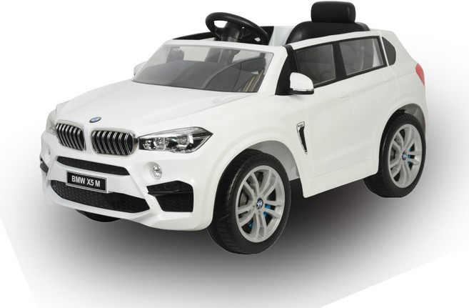 대호토이즈 BMW X5 M 우레탄 바퀴 유아 자동차, 화이트, 1개