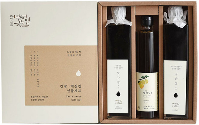부엉이곳간 맛간장 500ml + 국간장 500ml + 황매실청 300ml 세트, 1세트